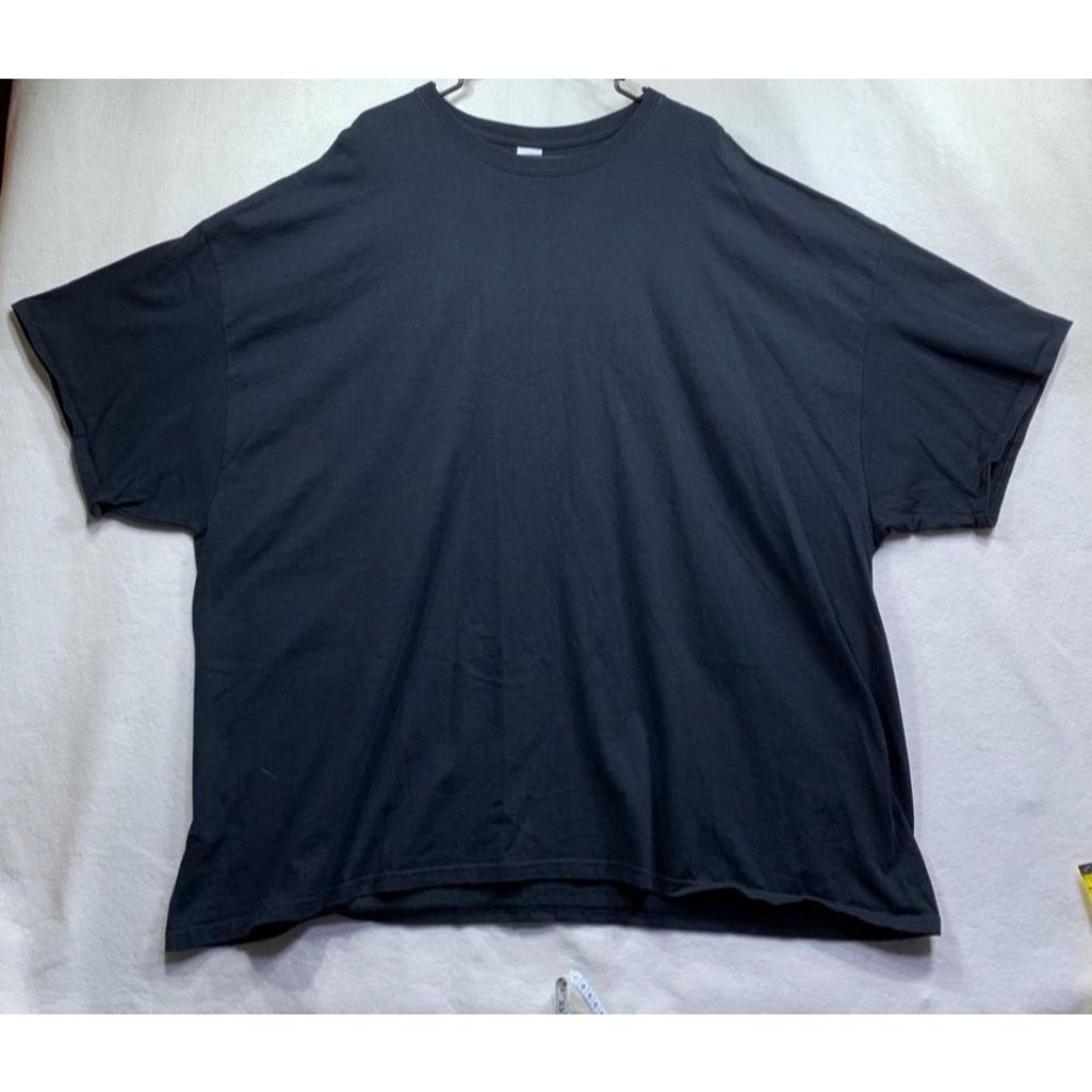 Plus Size Gildan Ultra Cotton Black Plain T-shirt Size 5xl (821)